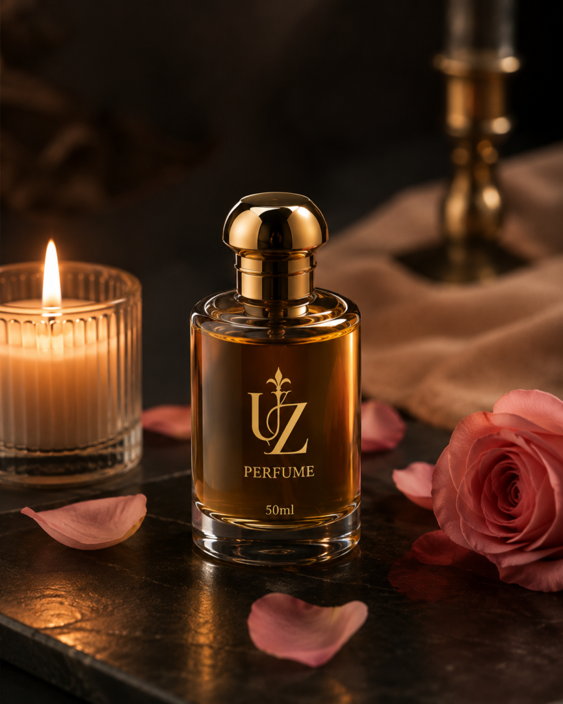 Elegant perfume bottle set for an intimate anniversary evening