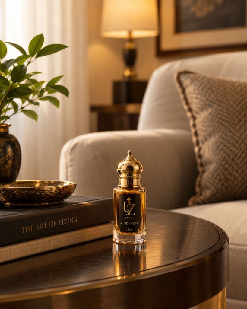 legant attar bottle set for a formal sitting room occasion